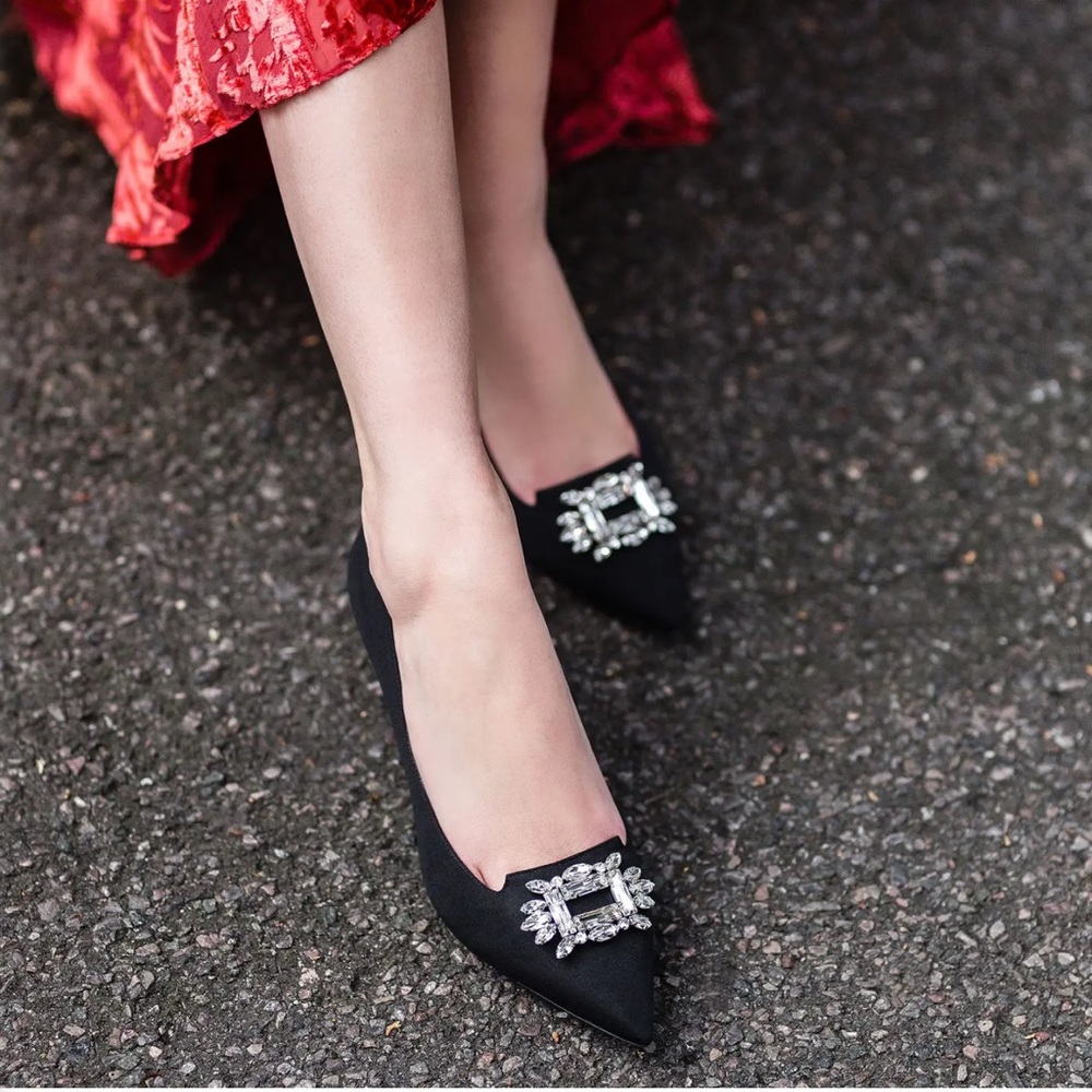 Kurt Geiger kitten heel crystal shoe size 7